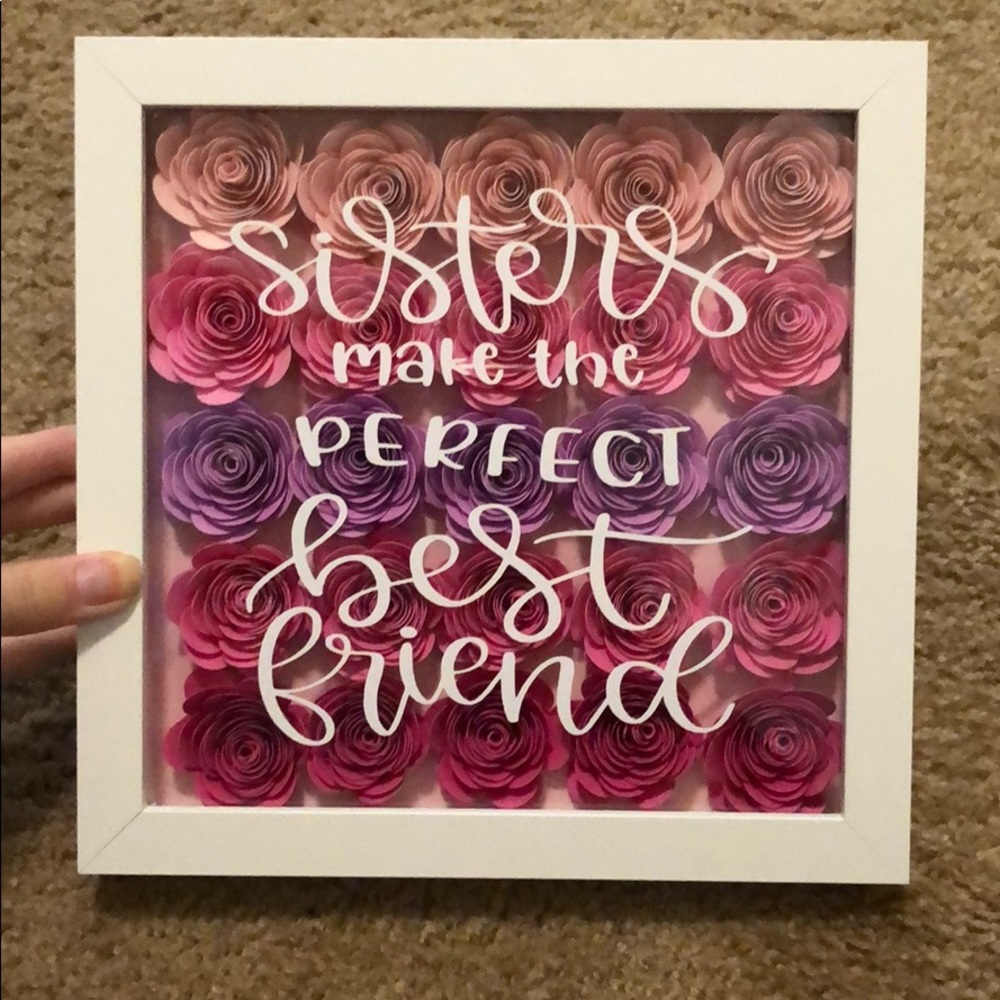 Flower shadow box